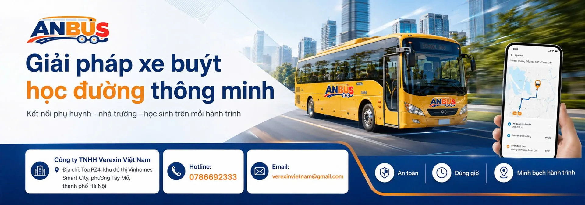 Giải pháp xe buýt học đường thông minh: kết nối phụ huynh, nhà trường, học sinh trên mỗi hành trình
